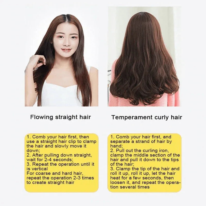 Remington 2 in 1 electric hair straightener hair curler r-8878 - Prozone