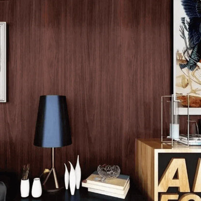 Pack of 2 wooden sheet pvc waterproof vinyl wallpaper 60x200cm - Prozone