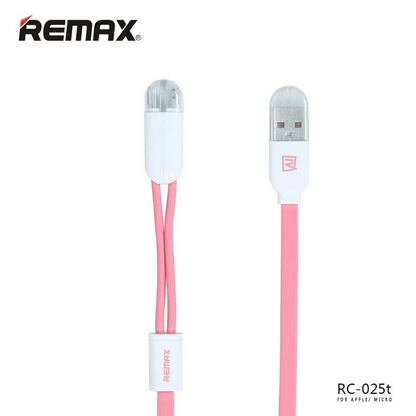 Remax 2 in 1 usb cable magnetic charging