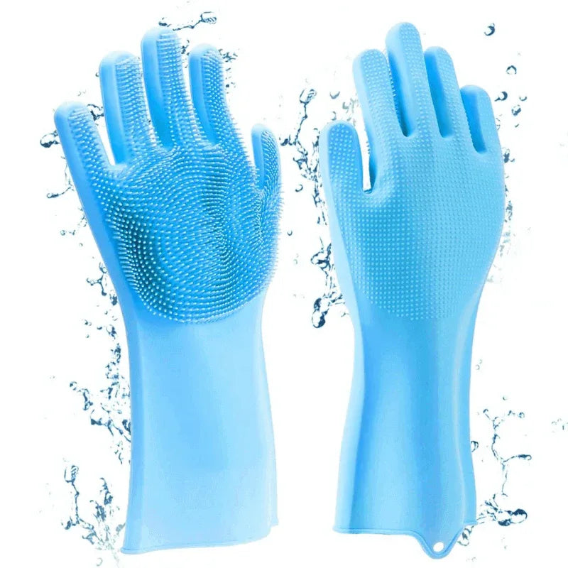 Dishwashing gloves- silicone kitchen scrub - Prozone