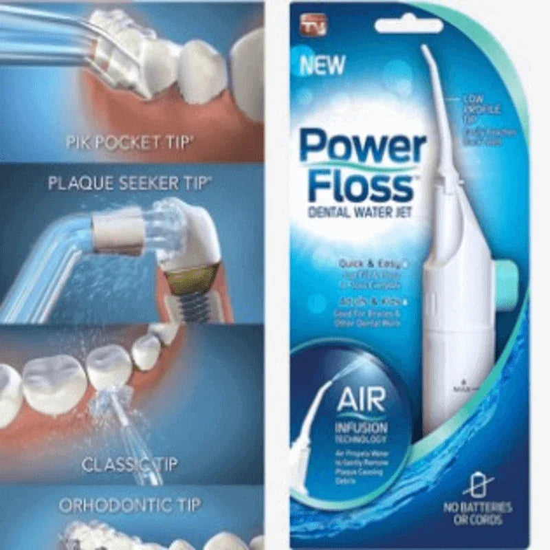Power floss - air powered dental water jet - Prozone