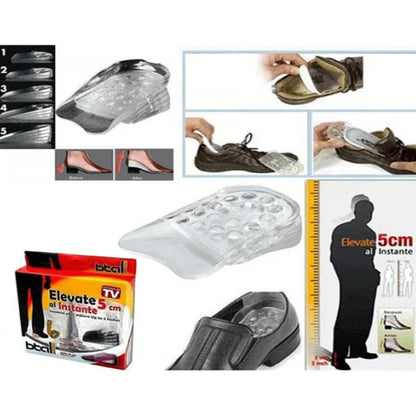 Height increasing silicone insoles elevate 5cm al instante - Prozone