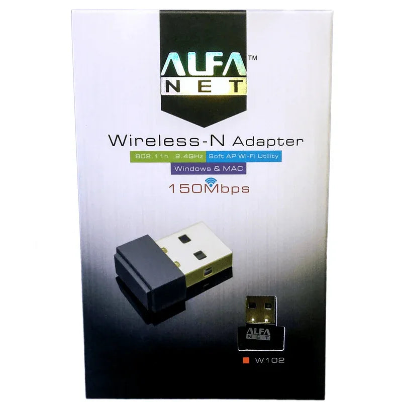 W102 alfa wireless-n adapter 150mbps (orignal) - Prozone