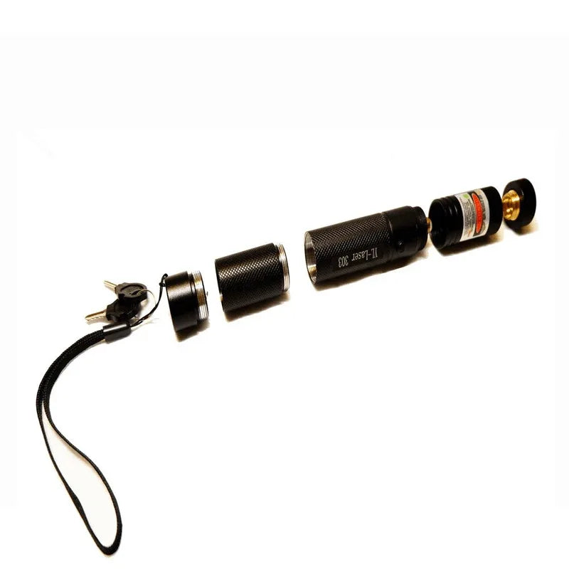 Green laser pointer pen with safety lock key - Prozone