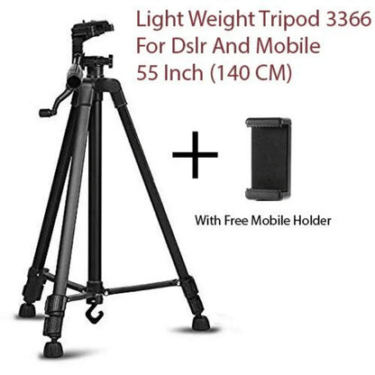 50 inch universal camera tripod with remote - tripod 3366 - Prozone