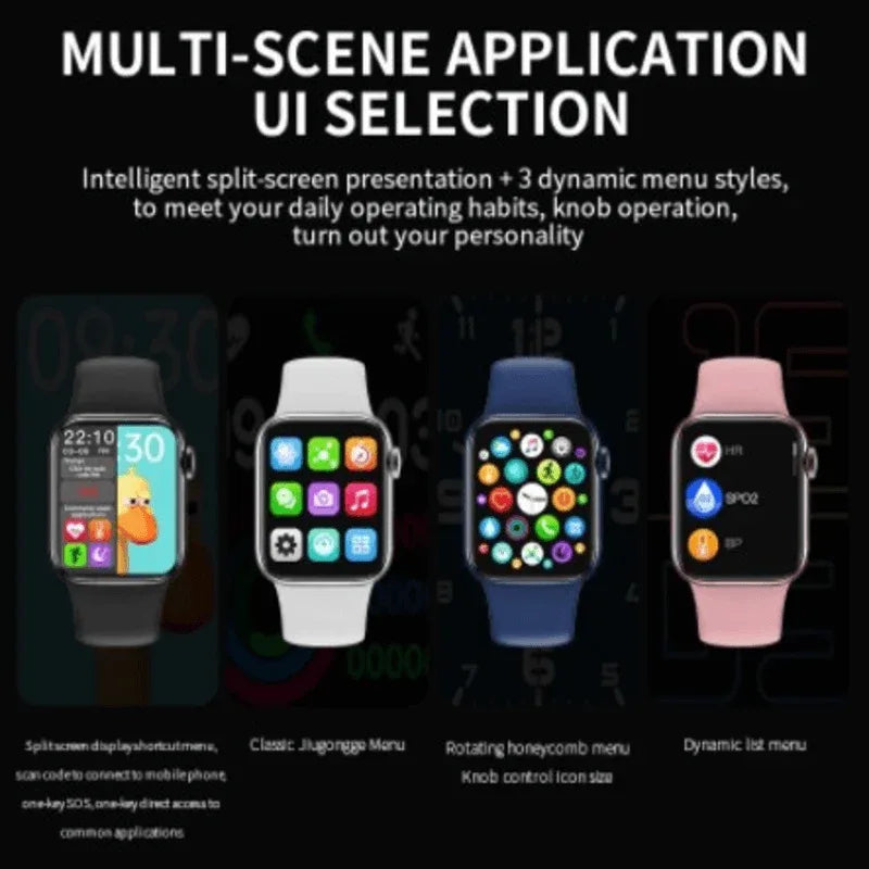 Smart watch 40mm full screen with rotating key heart rate monitor - Prozone