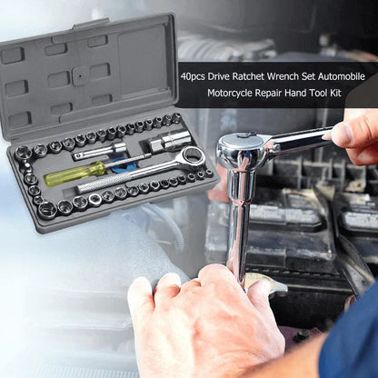 40 pcs wrench set tool box kit - Prozone