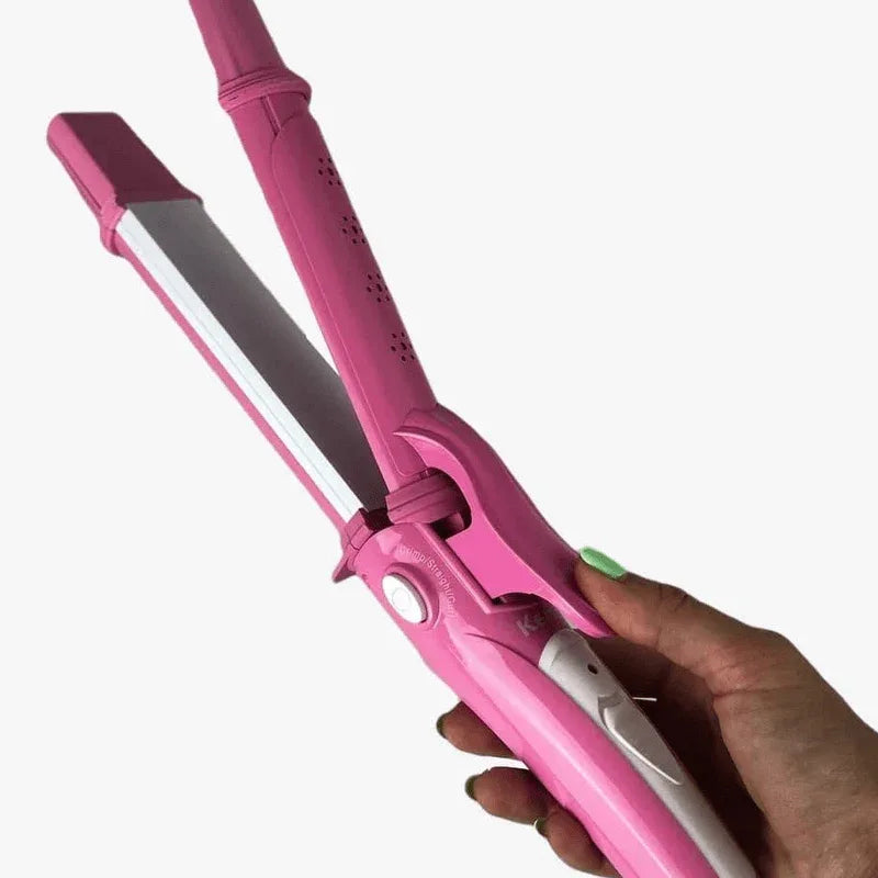 Kemei 3 in 1 hair straightener curler crimper km-987 - Prozone