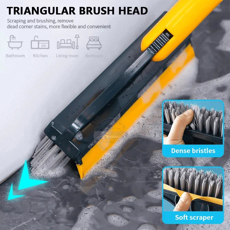 3 in 1 floor scrub brush with squeegee - Prozone