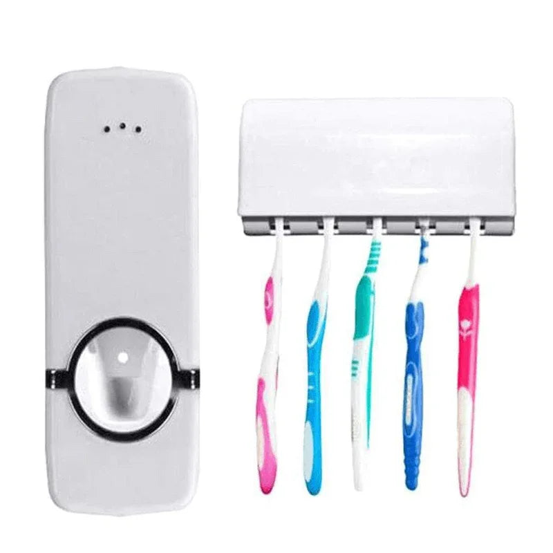 Automatic toothpaste dispenser with tooth brush holder - Prozone