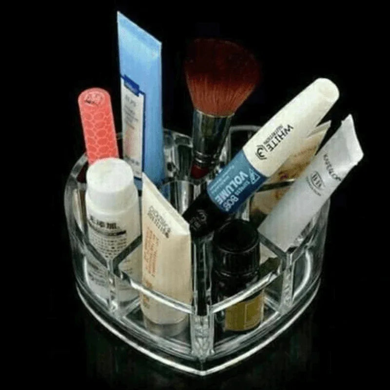 Heart shape acrylic makeup cosmetic organizer - Prozone