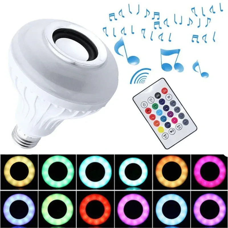 2 in 1 rgb led light and wireless speaker 12w - Prozone