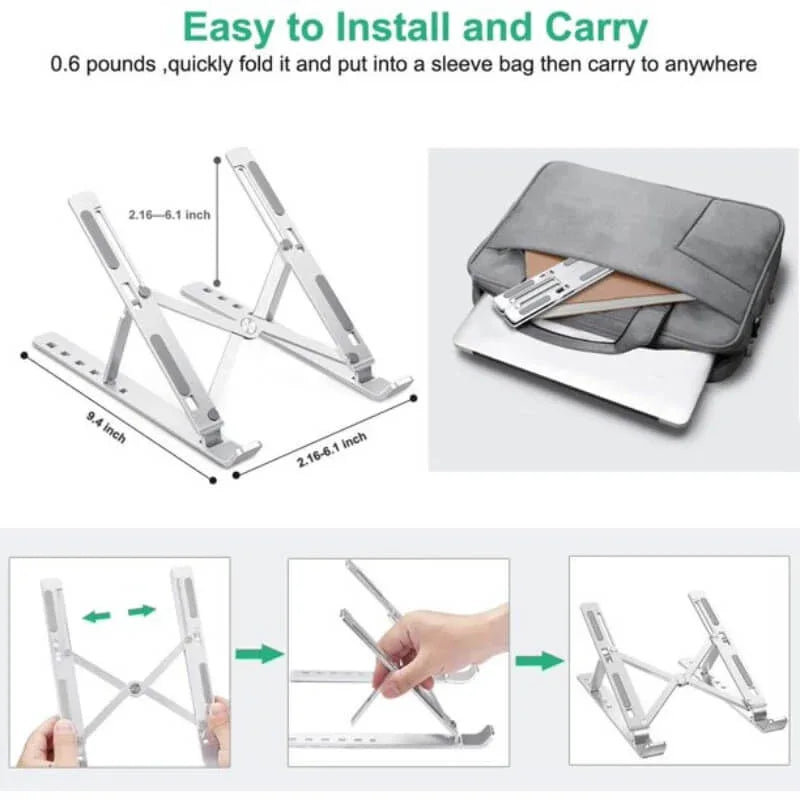 Adjustable laptop stand ergonomic desktop - Prozone