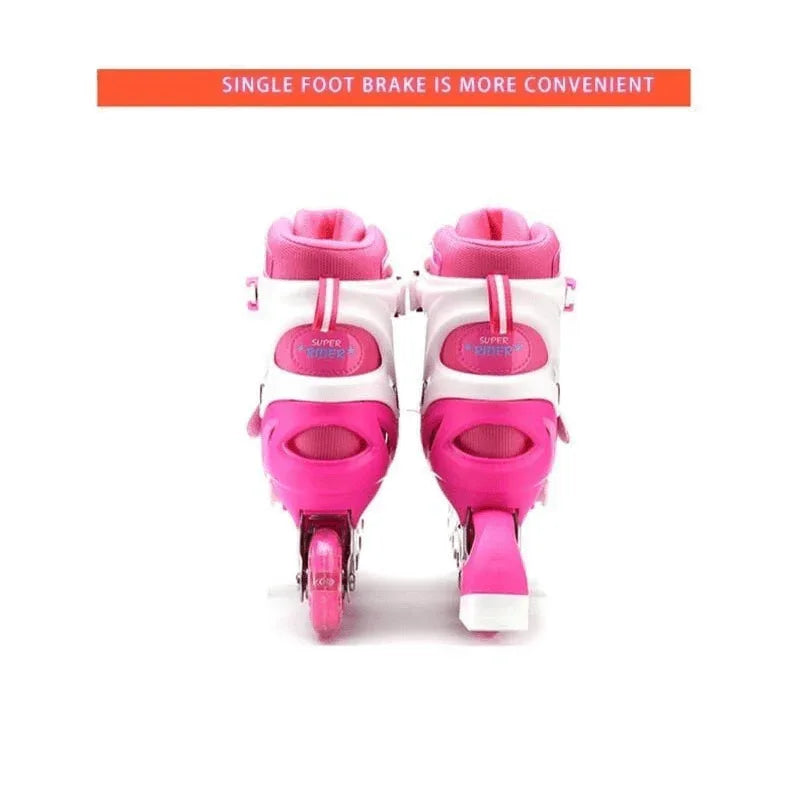 Adjustable children four-wheel roller skater skate shoes - Prozone