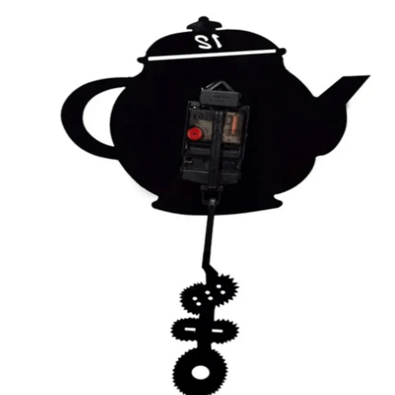 Tea kettle shaped wall clock - Prozone