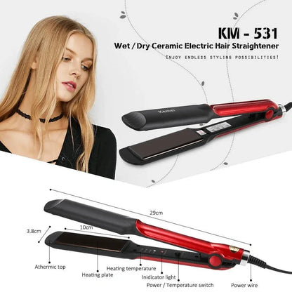 kemei wet/dry hair straightener km-531 - Prozone