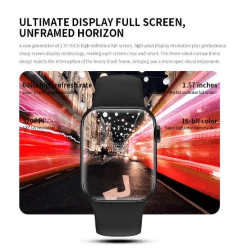 Smart watch 40mm full screen with rotating key heart rate monitor - Prozone