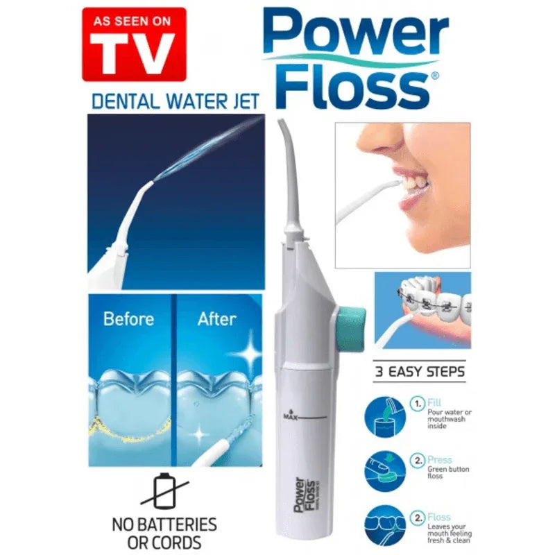 Power floss - air powered dental water jet - Prozone