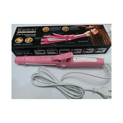 Kemei 3 in 1 hair straightener curler crimper km-987 - Prozone