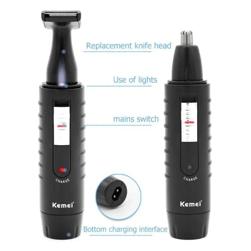 Kemei electric 2 in 1 hair trimmer rechargeable shaver - Prozone
