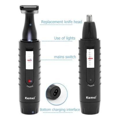 Kemei electric 2 in 1 hair trimmer rechargeable shaver - Prozone