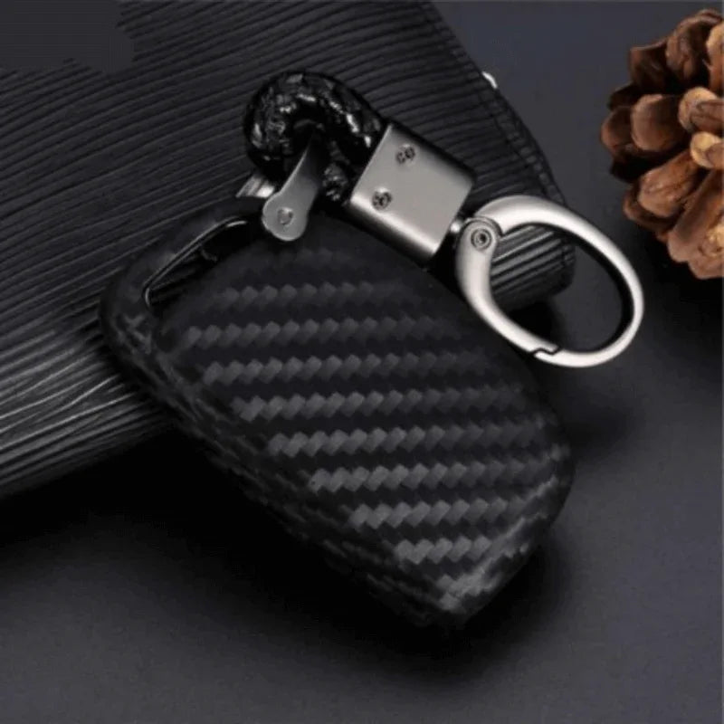 Carbon car key cover hyundai tucson - Prozone