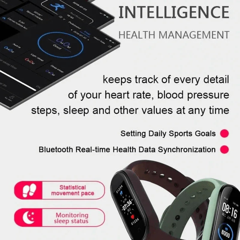 M5 smart watch bluetooth fitness bracelet - Prozone