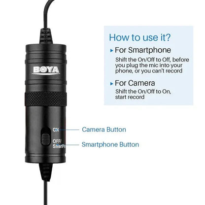 Boya mic m1 lavalier collar microphone - Prozone