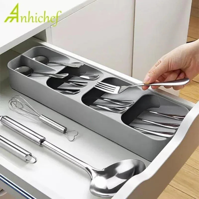 Drawer cutlery organizer tray kitchen storage spoon cutlery box - Prozone