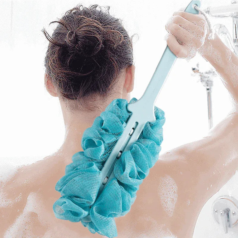 Gentle back scrubber shower pouf - Prozone
