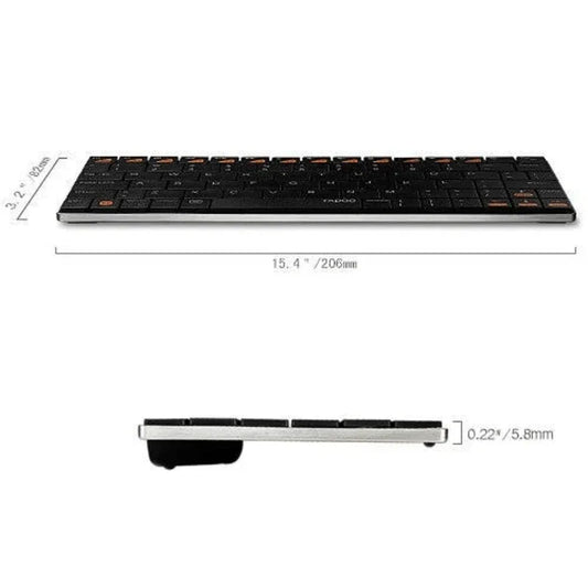 Rapoo e6500 mini ultra thin wireless keyboard - Prozone
