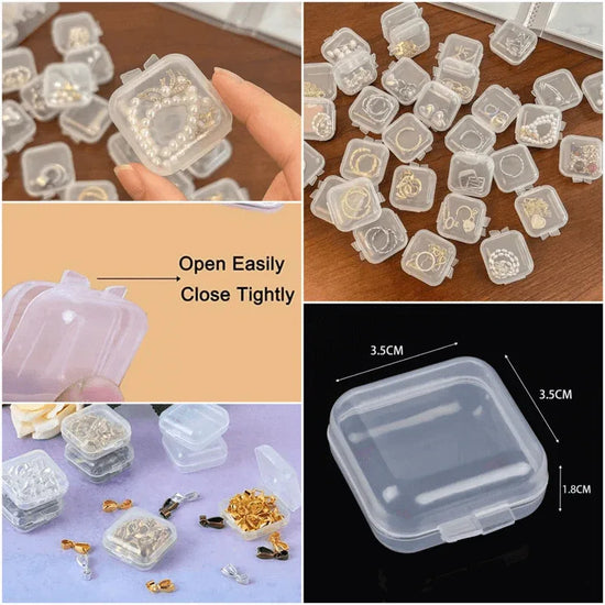 10 pcs transparent mini jewelry storage box - Prozone