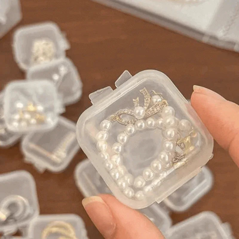 10 pcs transparent mini jewelry storage box - Prozone