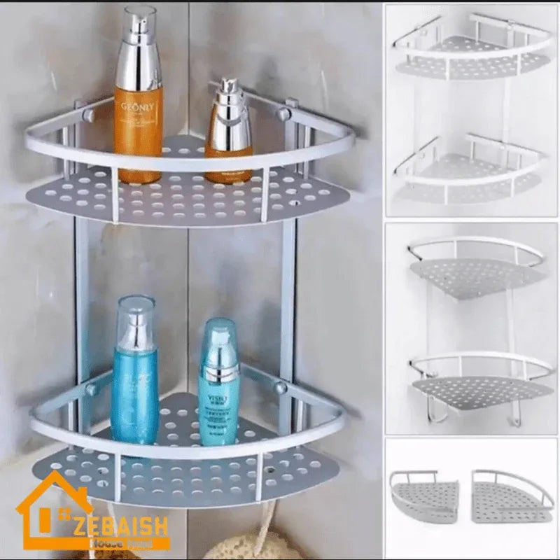 2 tier aluminum corner rack wall mounted - Prozone