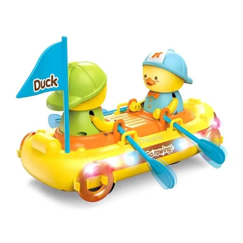 BATTERY OPERATED DUCK BOAT WITH LIGHT SOUNDS - Prozone