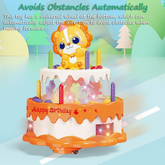 BATTERY OPERATED ROTATION CAKE WITH LIGHT SOUNDS. - Prozone