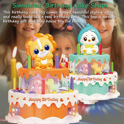 BATTERY OPERATED ROTATION CAKE WITH LIGHT SOUNDS. - Prozone