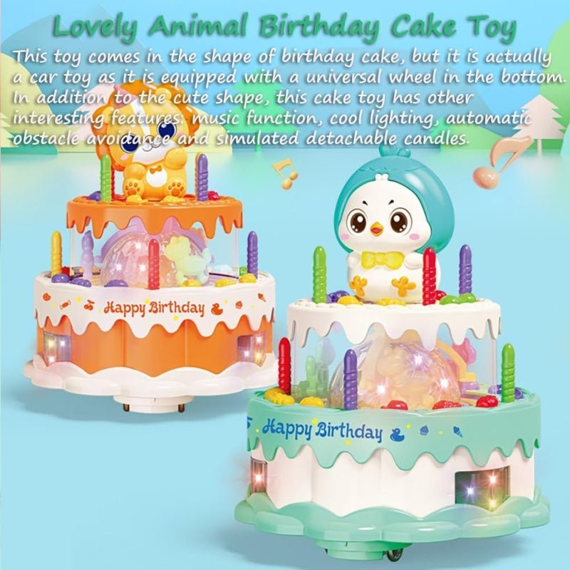 BATTERY OPERATED ROTATION CAKE WITH LIGHT SOUNDS. - Prozone