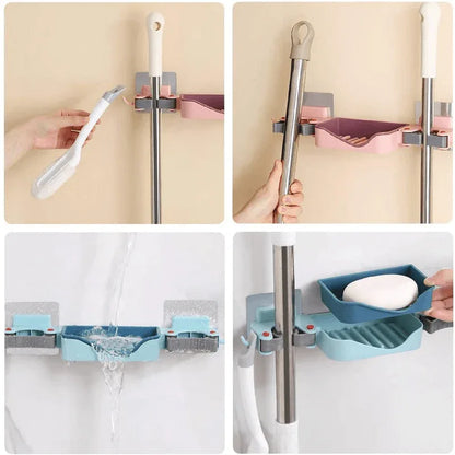 3 in 1 brush soap mop rack - Prozone