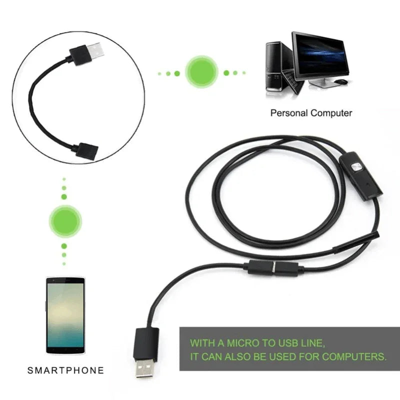 7mm endoscope camera hd inspection borescope - Prozone