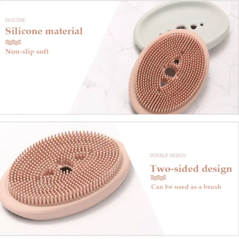3 pcs 2 in 1 silicone cleaning brush and caddy - Prozone