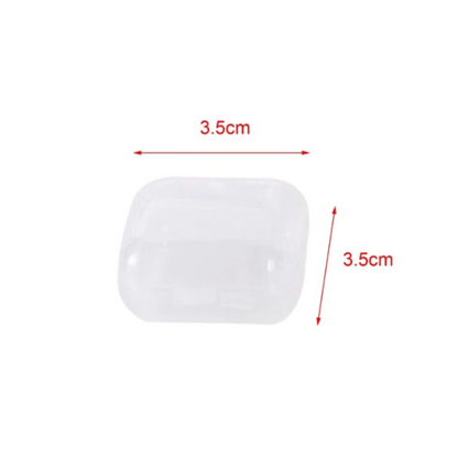 10 pcs transparent mini jewelry storage box