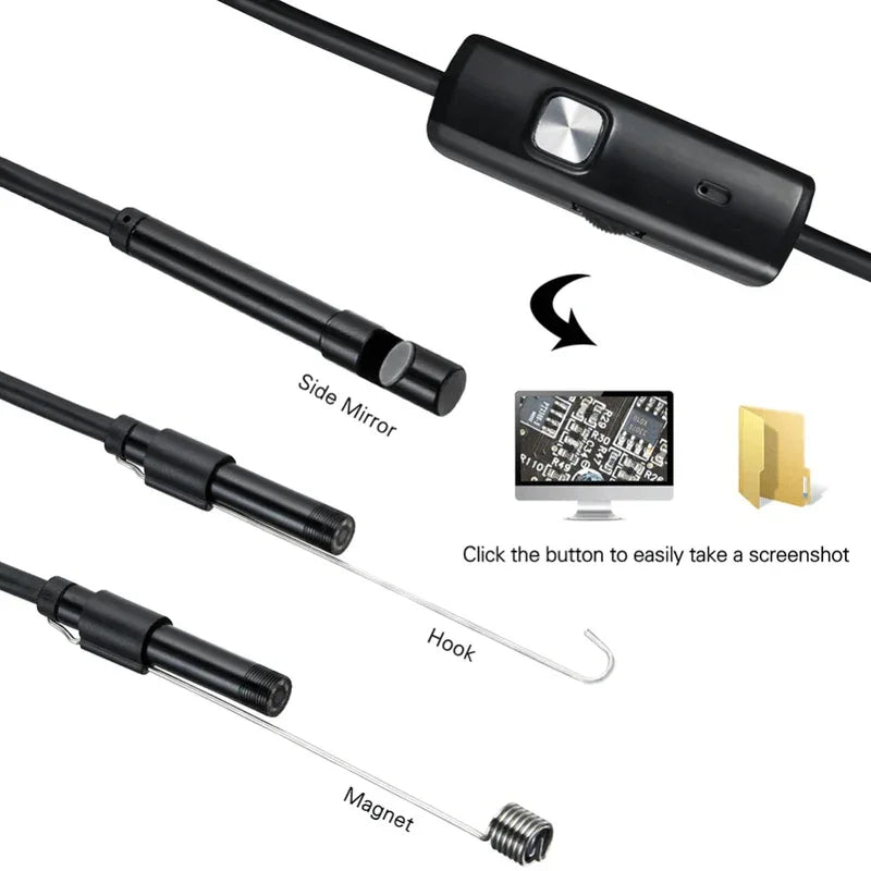 7mm endoscope camera hd inspection borescope - Prozone