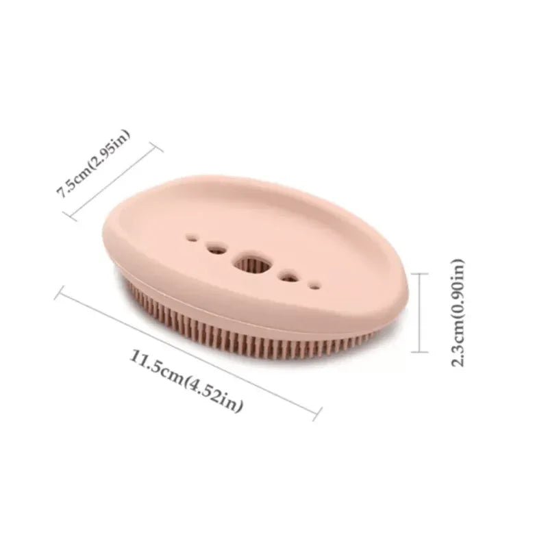 3 pcs 2 in 1 silicone cleaning brush and caddy - Prozone