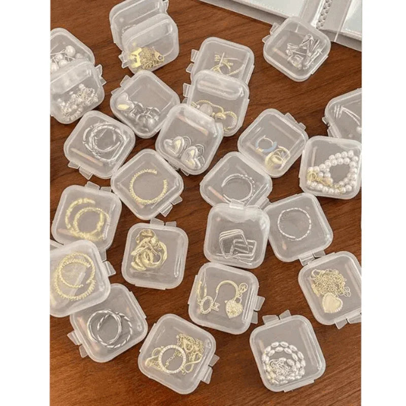 10 pcs transparent mini jewelry storage box - Prozone