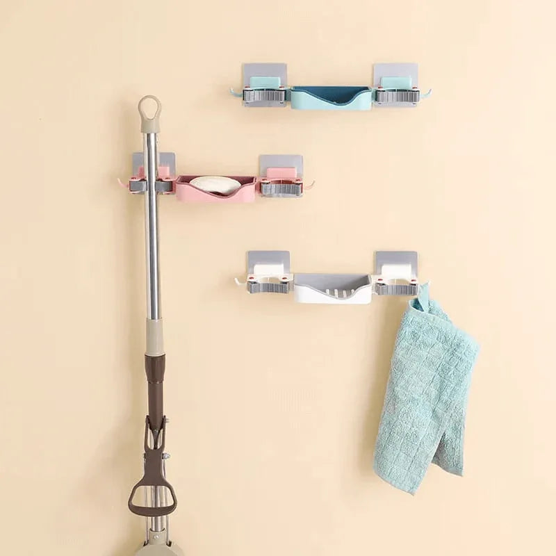3 in 1 brush soap mop rack - Prozone