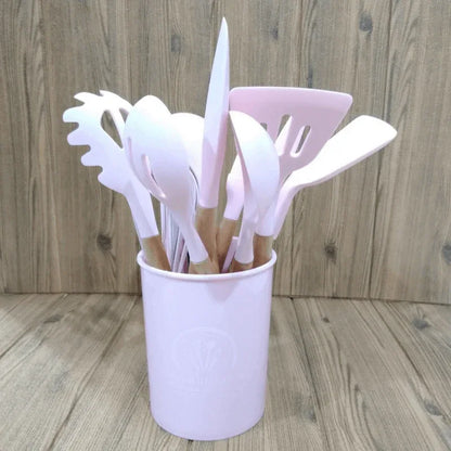 Non stick wood silicone spatula set - Prozone