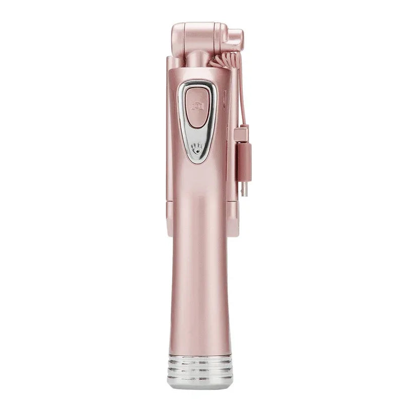 Rose gold selfie stick monopod wireless rc - Prozone