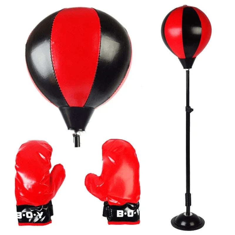 Children boxing punch bag with gloves - Prozone