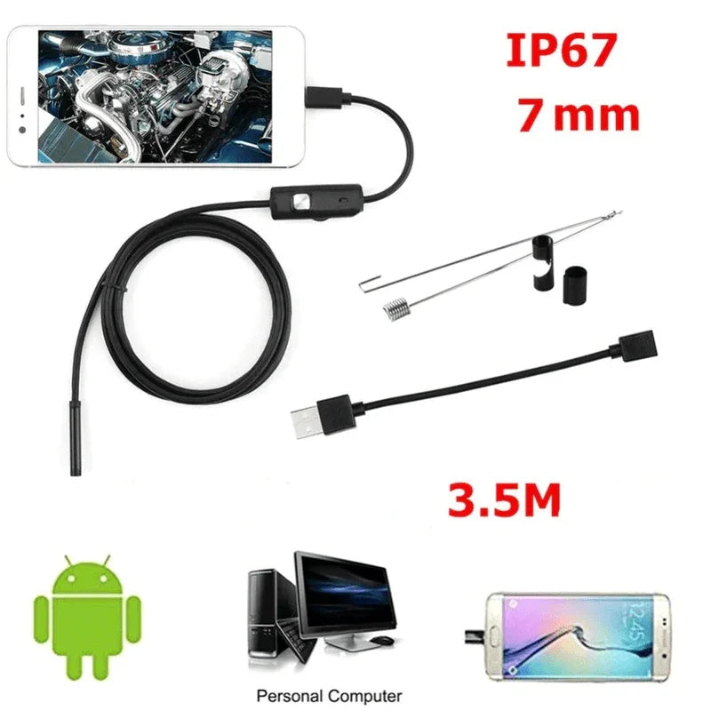 7mm endoscope camera hd inspection borescope - Prozone